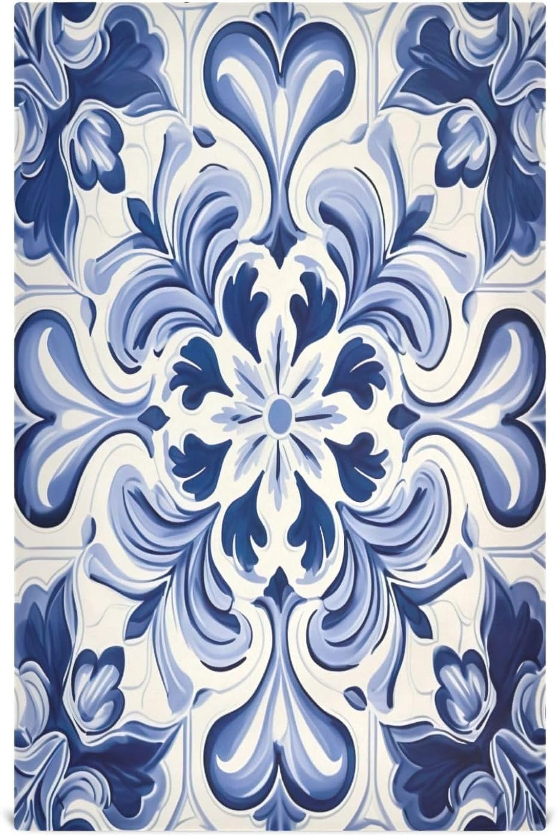 Bestwell Ethnic Print Kitchen Towel Set Ultra Absorbency Fast Drying 6