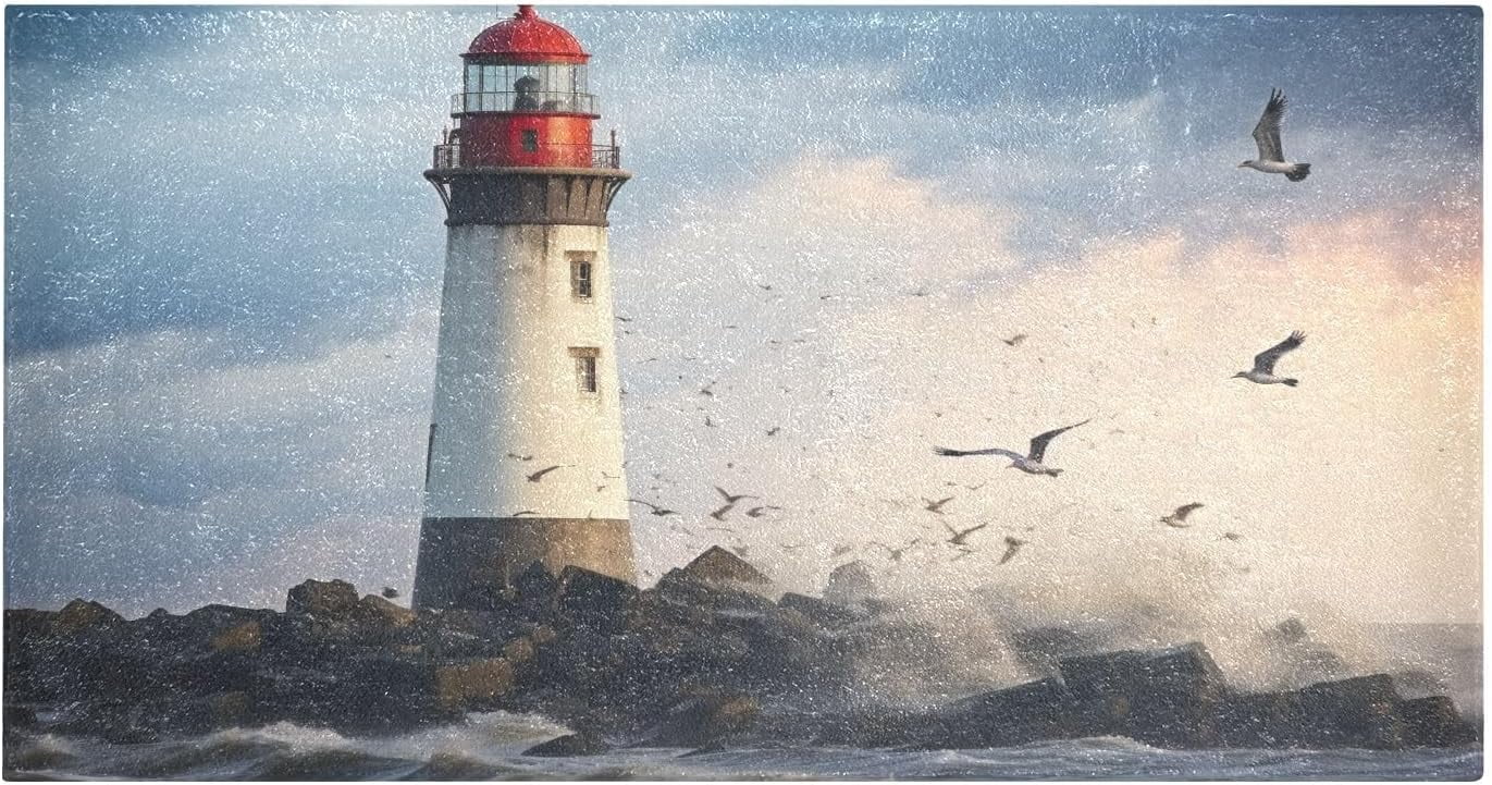 Bestwell Lighthouse Home Decorate Shaggy Floor Carpet,NonSlip Super