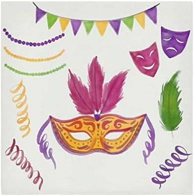 mardi gras cloth napkins