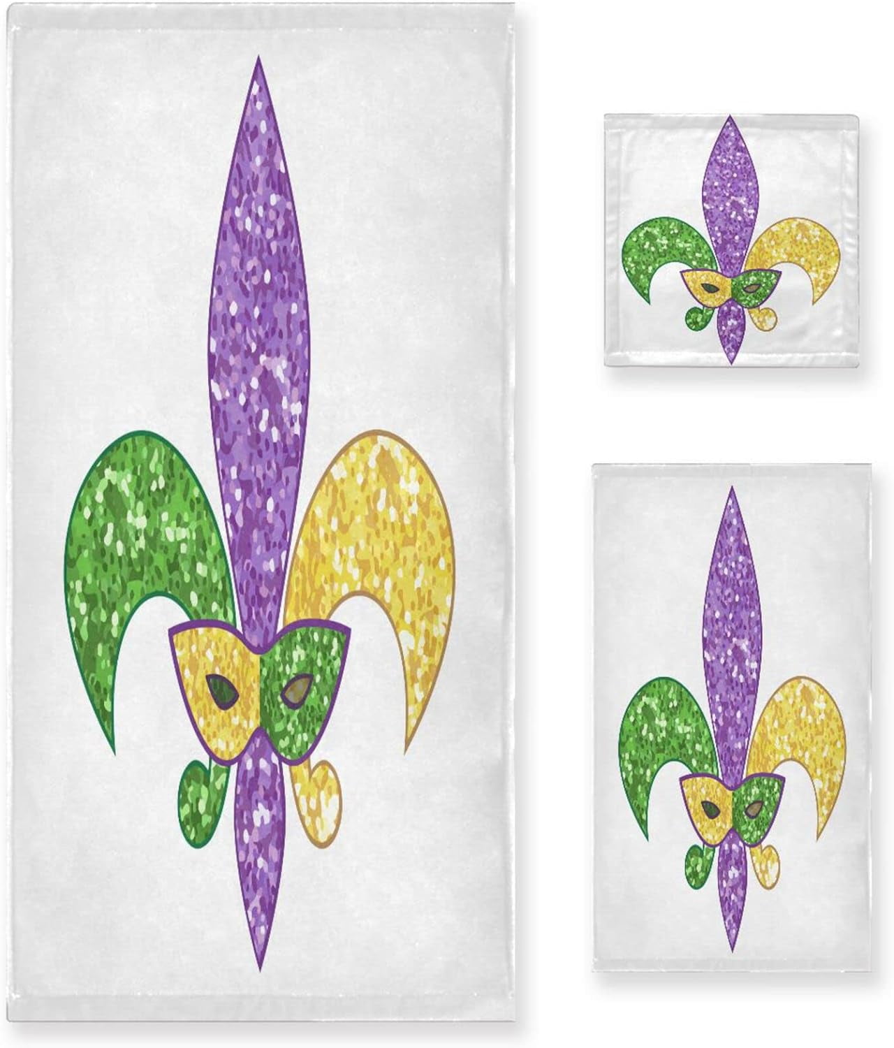 mardi gras tea towels
