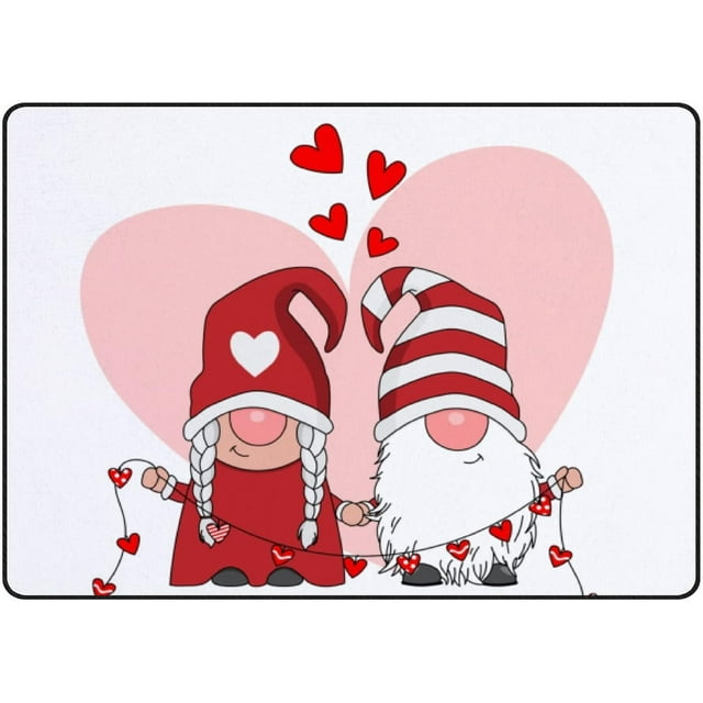 Bestwell Soft Rug Large Area Rugs, Gnomes Couple Garland Comfortable