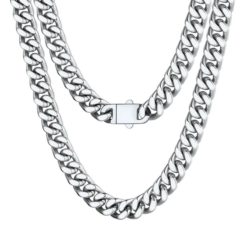 Miami Cuban Stainless Steel Choker Chain Necklace – GTHIC