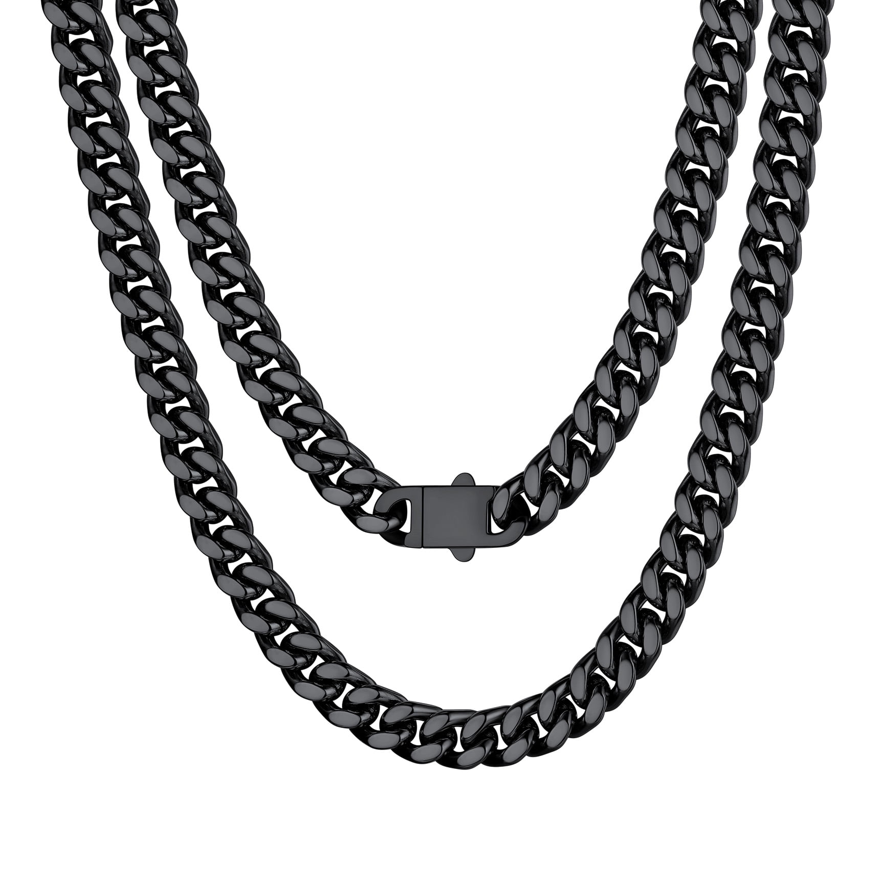 ChainsProMax Hip Hop Men Necklaces Curb Cuban Chains 20inch 10mm Stainless  Steel Chains Gift for Mens