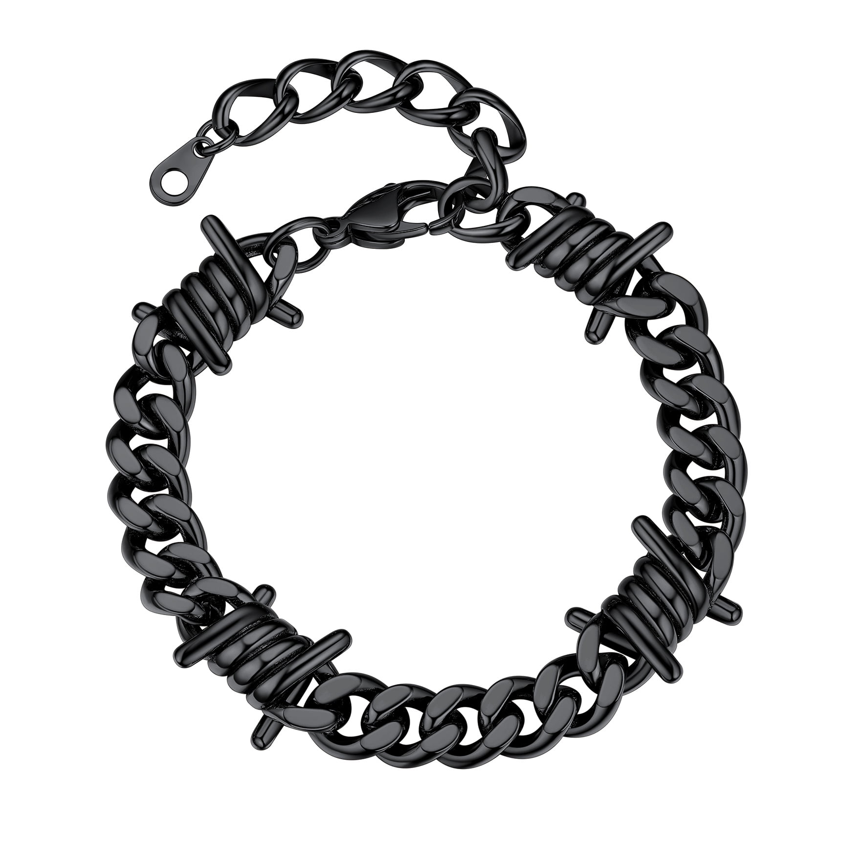 激安アウトレット Bestyle 9mm Thorns Bracelet for Man Women Stainless Steel Watch