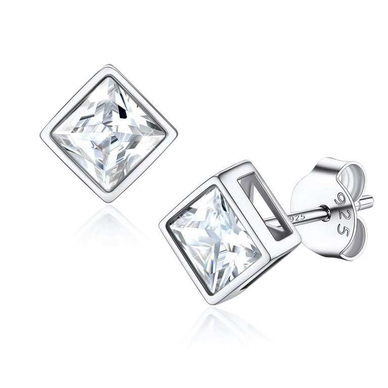 Sterling silver CZ cartilage studs Sterling silver CZ cartilage studs