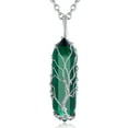 thumbnail image 1 of Bestyle Hexagonal Tree of Life Necklace for Women, May Crystal Birthstone Pendant Healing Jewelry Gifts for Her Mom Wife Daughter, 1 of 8