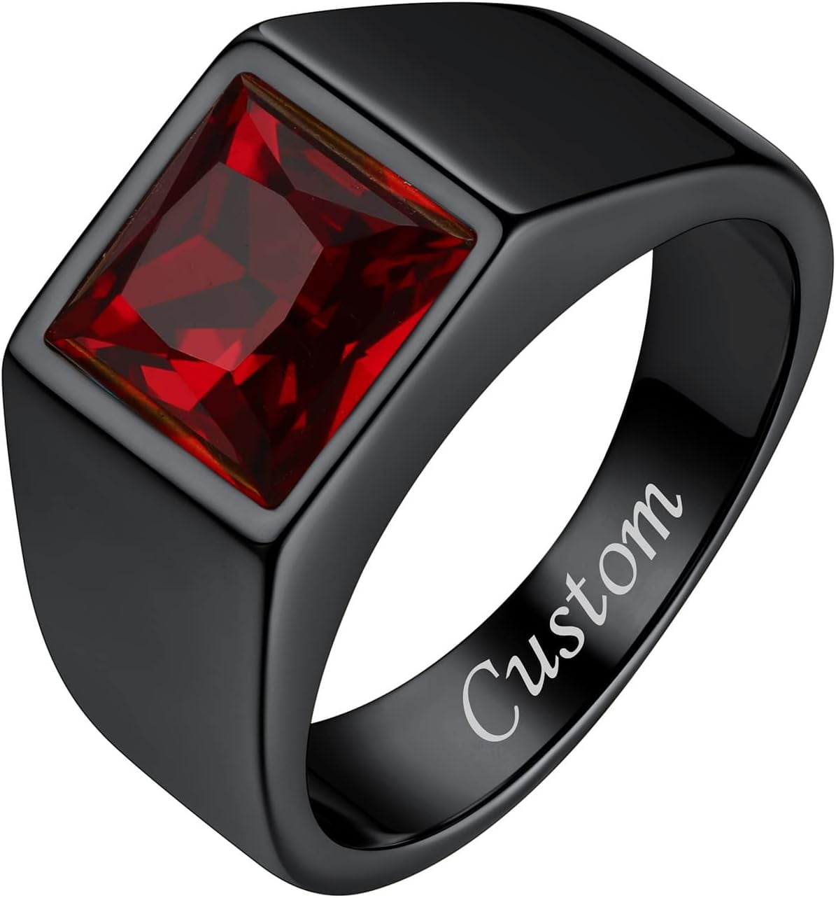 Bestyle S925 Sterling Silver Cubic Zirconia Cz Band Rings For Men Boys