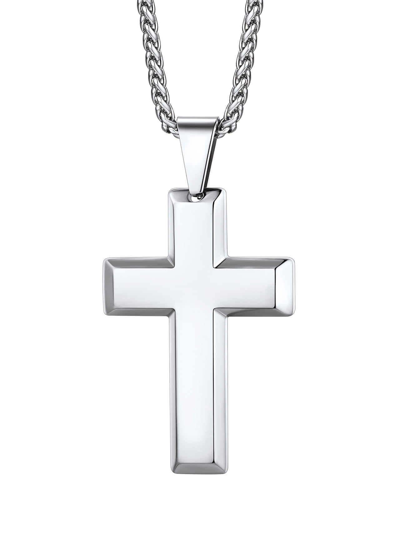 Bestyle Trendy 3D Cross Necklace for Men Boys Hypoallergenic Stainless ...