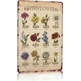 thumbnail image 1 of Bestylez Garden Gifts Vintage Gardening Signs Mom Grandma Birth Month Flower Tin Sign for Home Garden Greenhouse Living Room Bedroom Yard Cottage Outdoor Decor 8X12 Inch (3355), 1 of 1