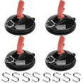 thumbnail image 1 of Bestyol 4Packs Vacuum Suction Cup Anchor with Securing Hooks, PVC Strong Heavy Duty Car Strap Suction Cup Hooks for Car Kitchen&Bathroom Restroom, 1 of 4