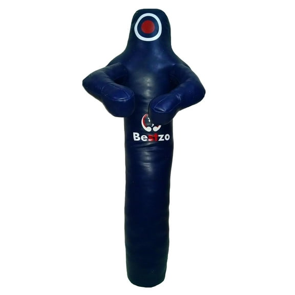 Bestzo MMA Jiu Jitsu Judo Punching Bag Grappling Dummy Blue Canvas 70 Inches