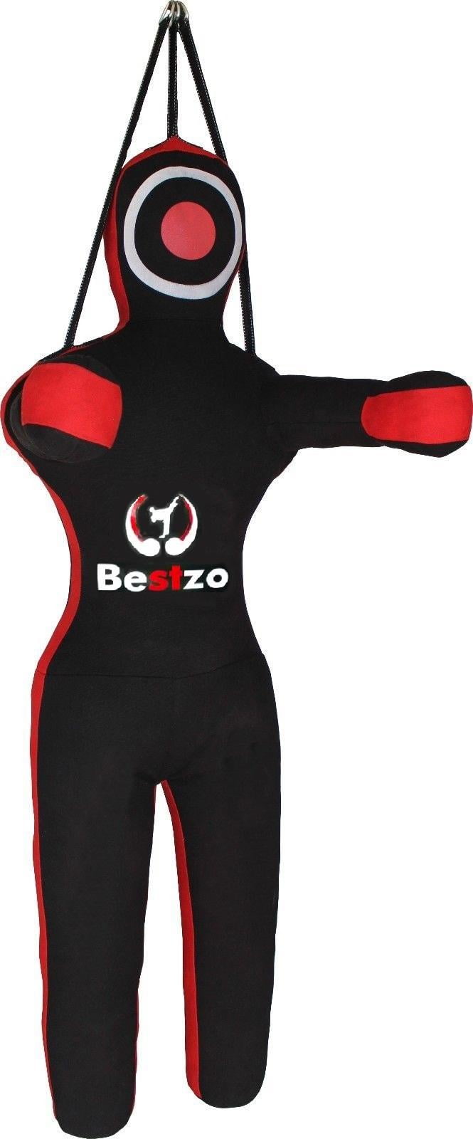 Bestzo Large Adult Martial Arts Punching Bag, 59 Inches, Synthetic Leather