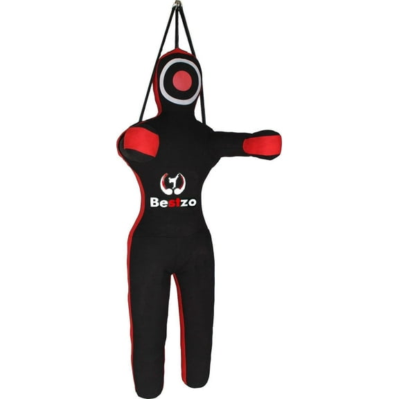 Bestzo Large Adult Martial Arts Punching Bag, 59 Inches, Synthetic Leather