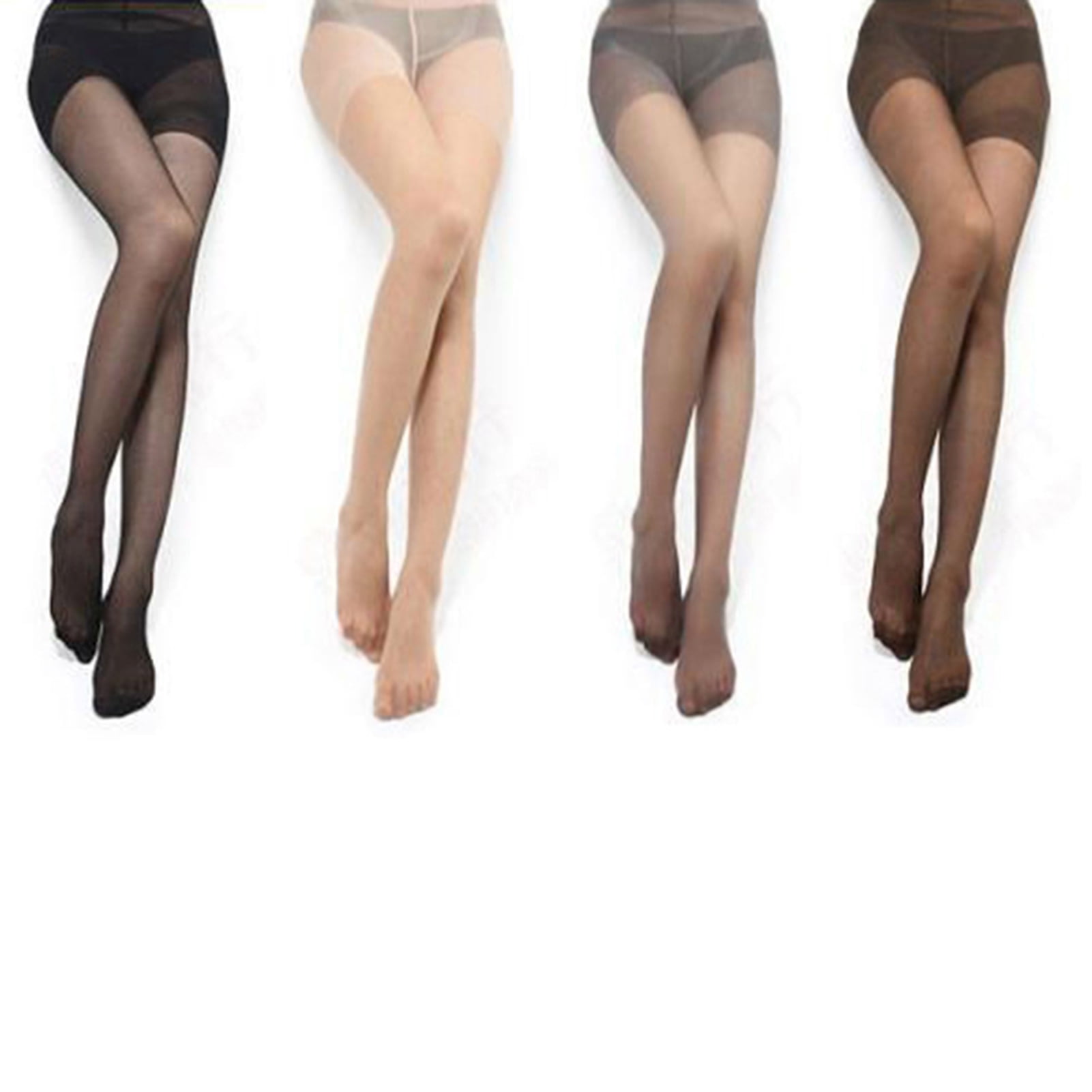Besufy 1 Pair Women Girl Pantyhose-Nylon Sheer Long Tights Dress Stockings-Grey
