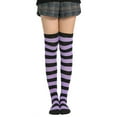 thumbnail image 1 of Besufy Adult Women Stockings Sweet Stripe Thigh High Over The Knee Stockings Stretch Long Cosplay Socks, 1 of 7