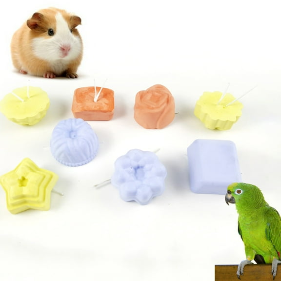 Besufy Chinchilla Chewing Toy,Hamster Chinchilla Small Animal Parrot Calcium Teeth Grinding Stone Chewing Toy