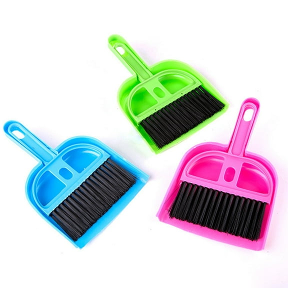 Besufy Cleaning Sweeper Set,Mini Plastic Cleaning Sweeper Dustpan Broom Set for Pets Home Appliance