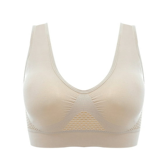 Besufy Plus Size Women Shockproof Breathable Sport Bra