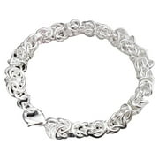 BLINKLISO Besufy Women Bracelet Sterling Silver Bracelet Bangle Chain Banquet Jewelry Gift