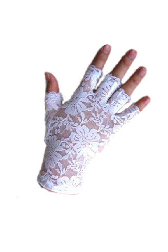 Women Gothnic Party Lace Gloves Fingerless Mittens