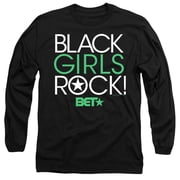 Bet Black Girls Rock Unisex Adult Long-Sleeve T Shirt Large Black