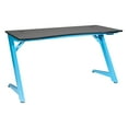 thumbnail image 1 of Beta Battlestation Game Desk with Black Carbon Top and Matte Blue Metal Legs, 1 of 11
