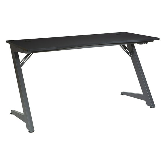 Beta Battlestation Gaming Desk with Black Carbon Top and Black Steel Metal Legs
