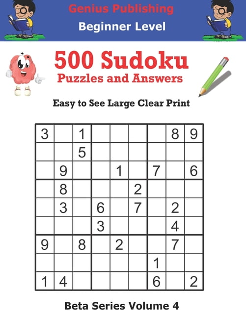 Printable Sudoku puzzles at beginners level for smaller and bigger kids