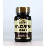 Beta Carotene 25, 000 MU softgels by Windmill - 100 ea