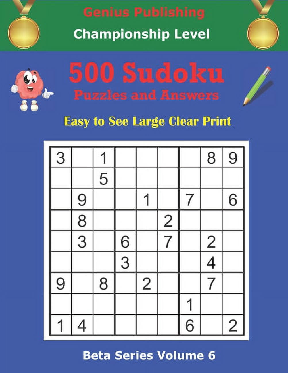 Buy 500 Championship Sudoku Puzzles and Answers Beta Series Volume