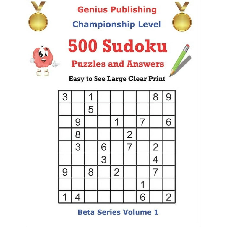 Buy 500 Championship Sudoku Puzzles and Answers Beta Series Volume