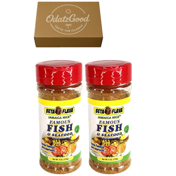 Beta Flava Fish Seasoning 6oz (170g) 2-Pack Curated & Packaged by ODatzGood