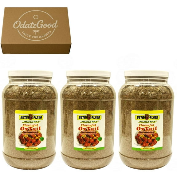 Beta Flava Oxtail Seasoning 6lb (2.72kg) 3-Pack  Curated & Packaged by ODatzGood