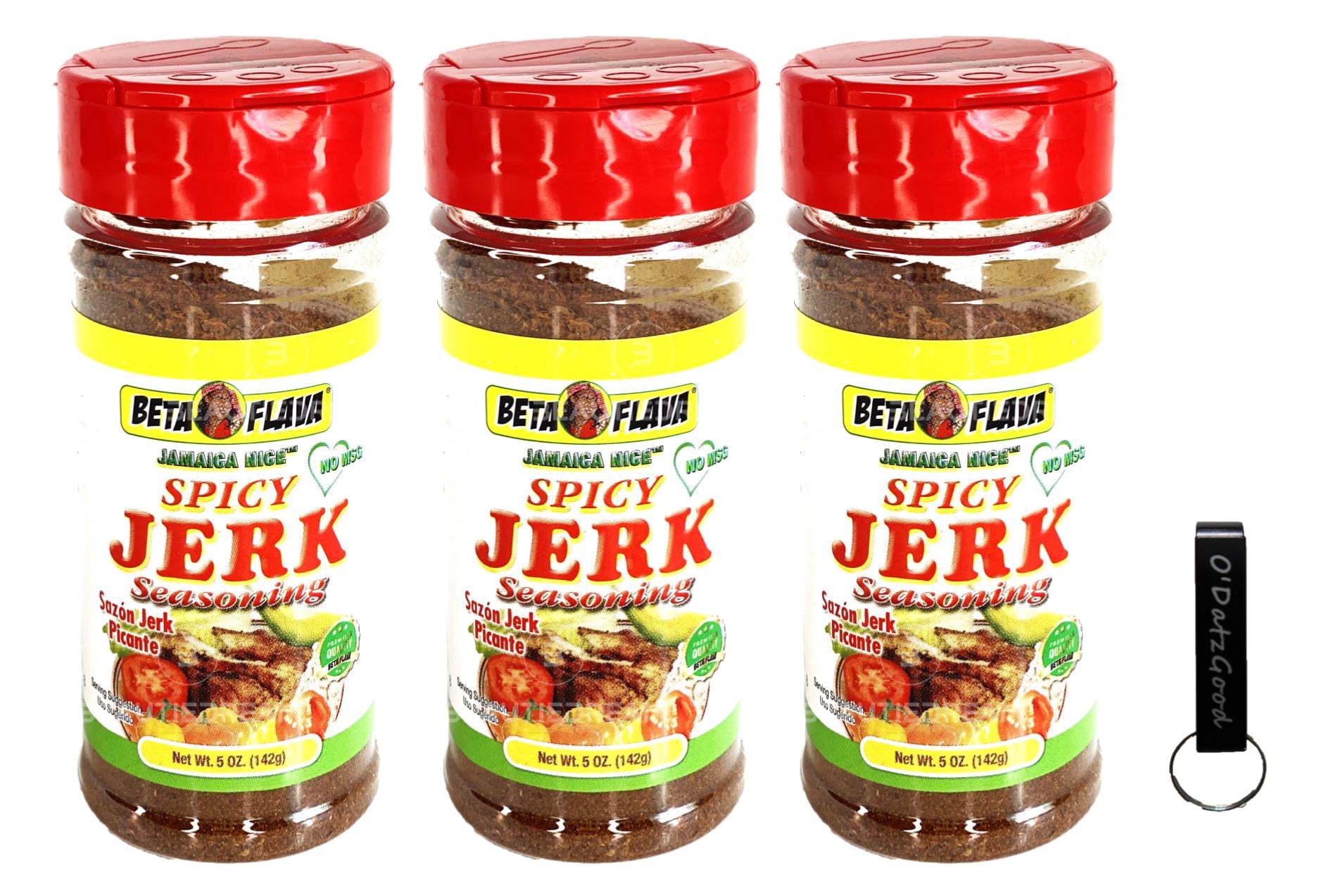 Beta Flava Spicy Jerk Seasoning 5 oz (142g) Pack of 3 Packaged w