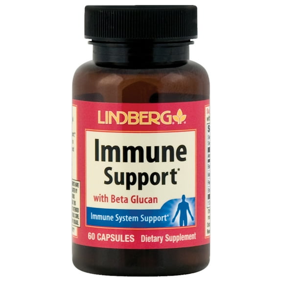 Beta Glucan | Immune Support Supplement | 60 Caps | Non-GMO, Gluten Free | by Lindberg