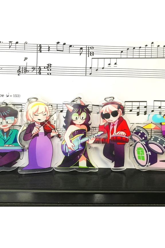 Beta Kids Musical Band | Homestuck Acrylic Keychain Charm (1 keychain)