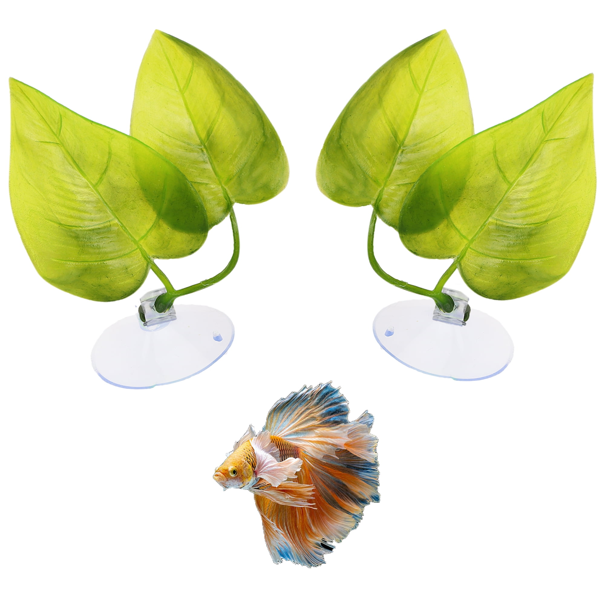 Beta Leaf Bed Fish Resting Leaf Betta Hammock Aquarium Plants Betta Fish Accessories for Small Tank Walmart