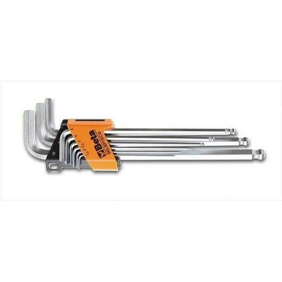 Beta Tools 000961354 96 LBP & SC9-9 Ball Head Offset Hexagon Key Wrenches, Extra-Long Model