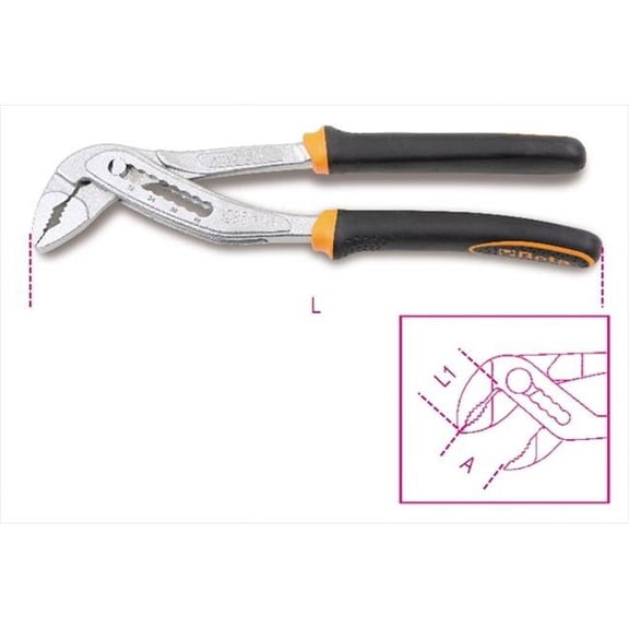 Beta Tools 010480215 1048 BM250 - Slip Joint Pliers Boxed Joint