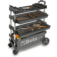 thumbnail image 1 of Beta Tools USA Folding Mobile Tool Cart, Grey, 1 of 2