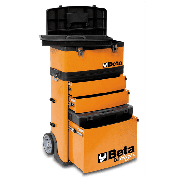 Beta Tools USA Two-Module Tool Trolley, Orange