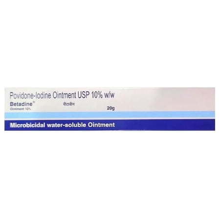 Betadine 10% Ointment, 20 gm, 2 Count, 1 Pack