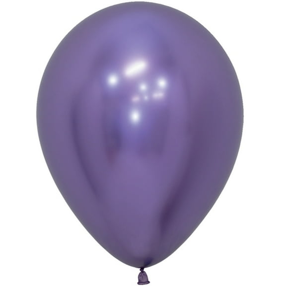 100 Reflex Violet Latex Balloons 5"