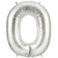 thumbnail image 1 of Megaloon Silver Number 0 Foil Balloon 40", 1 of 3