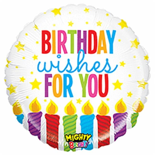 Betallic 21 Inch Mighty Bright Food Balloon - Taco, Pizza, Burger, Hotdog Design, Happy Birthday Non-Foil Helium Balloon