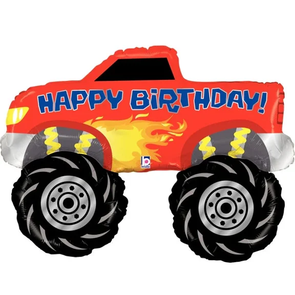 40" Monster Truck Birthday Balloon