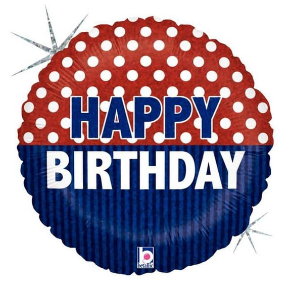 Betallic 78794 18 in. Nautical Birthday Holo Flat Foil Balloon, Pack of 5