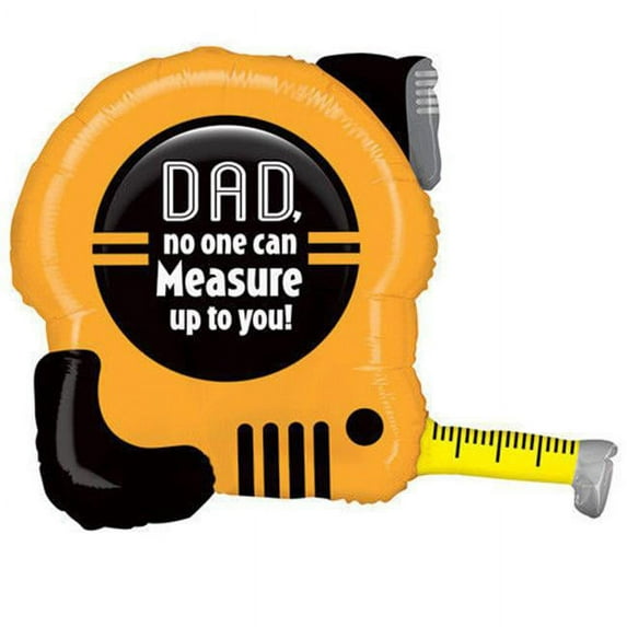 Betallic 85233 30 in. Tape Measure Dad Shape Balloon