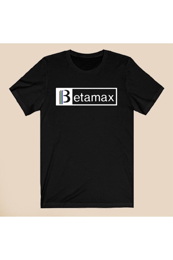Betamax Retro 1980's Men's Black T-Shirt Size S-4XL
