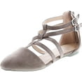 thumbnail image 1 of Betani Abela-1 Women's Double Ankle Strap T-Strap Ballerina Flats Half Size Big, 1 of 7